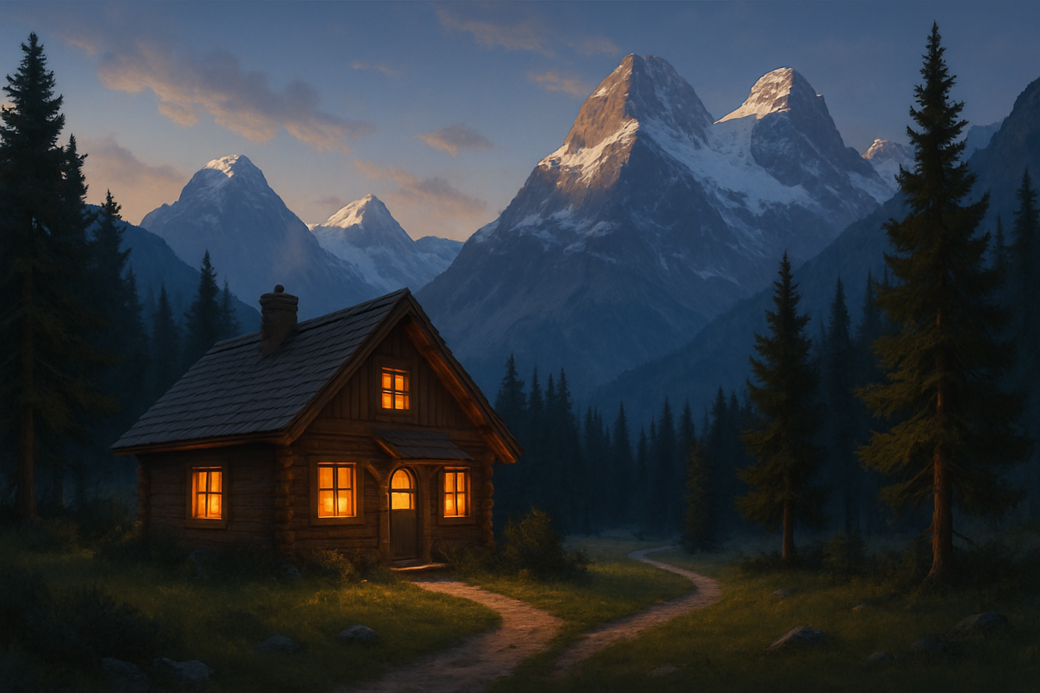 a lovely home in the mountens